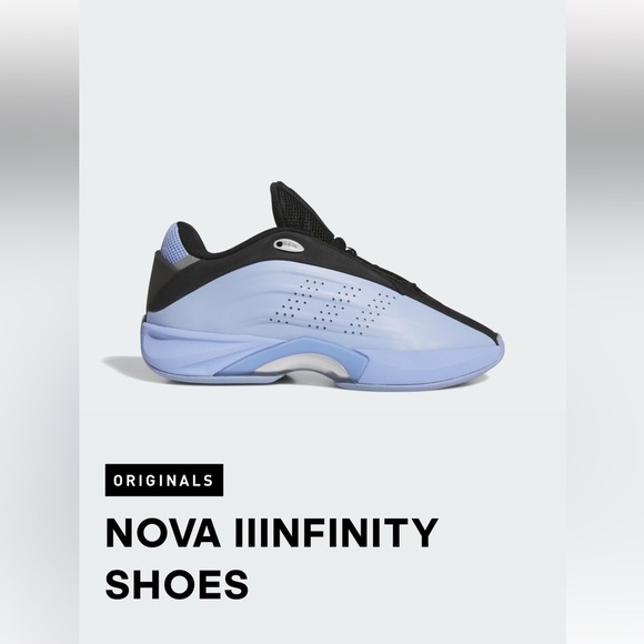 ADIDAS Unisex NOVA IIINFINITY Shoes, Blue Spark/Core Black/Carbon Size 10.5 - Picture 2 of 16